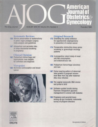 Image of American Journal of Obstetrics and Gynecology